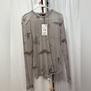 New Zara mesh top